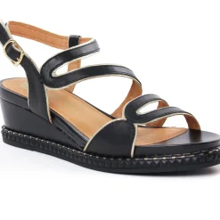 Nu-Pieds Compensés Mamzelle Selene Noir