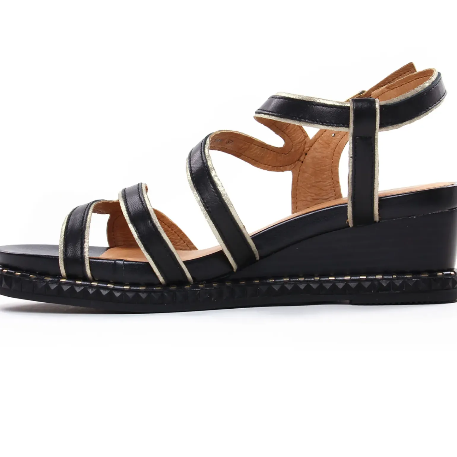 Nu-Pieds Compensés Mamzelle Selene Noir