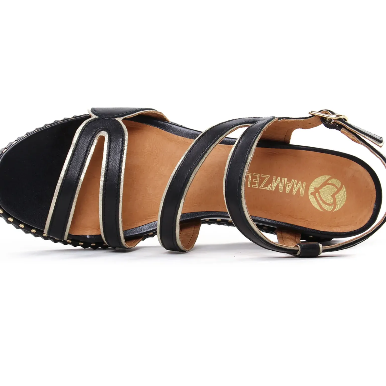 Nu-Pieds Compensés Mamzelle Selene Noir
