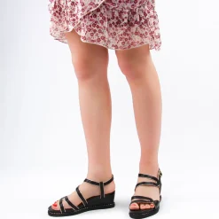 Nu-Pieds Compensés Mamzelle Selene Noir