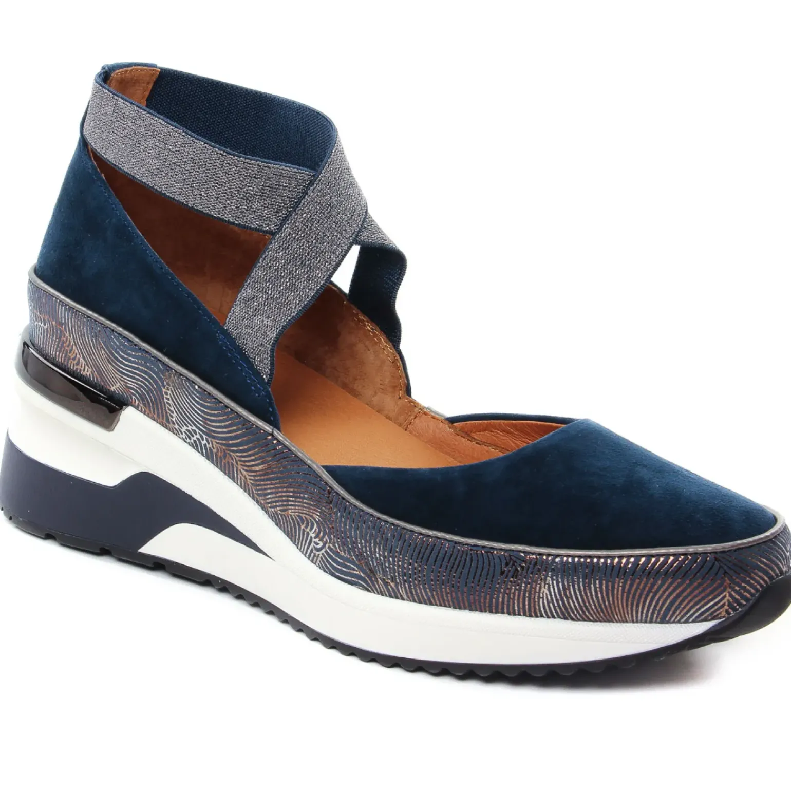 Nu-Pieds Compensés Mamzelle Volou Navy Navy