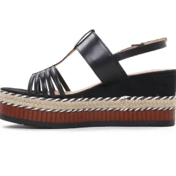 Nu-Pieds Compensés Marco Tozzi 28377 Black Antic