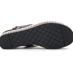 Nu-Pieds Compensés Marco Tozzi 28377 Black Antic