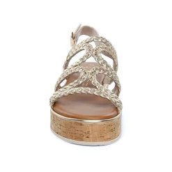 Nu-Pieds Compensés Marco Tozzi 28700 Gold
