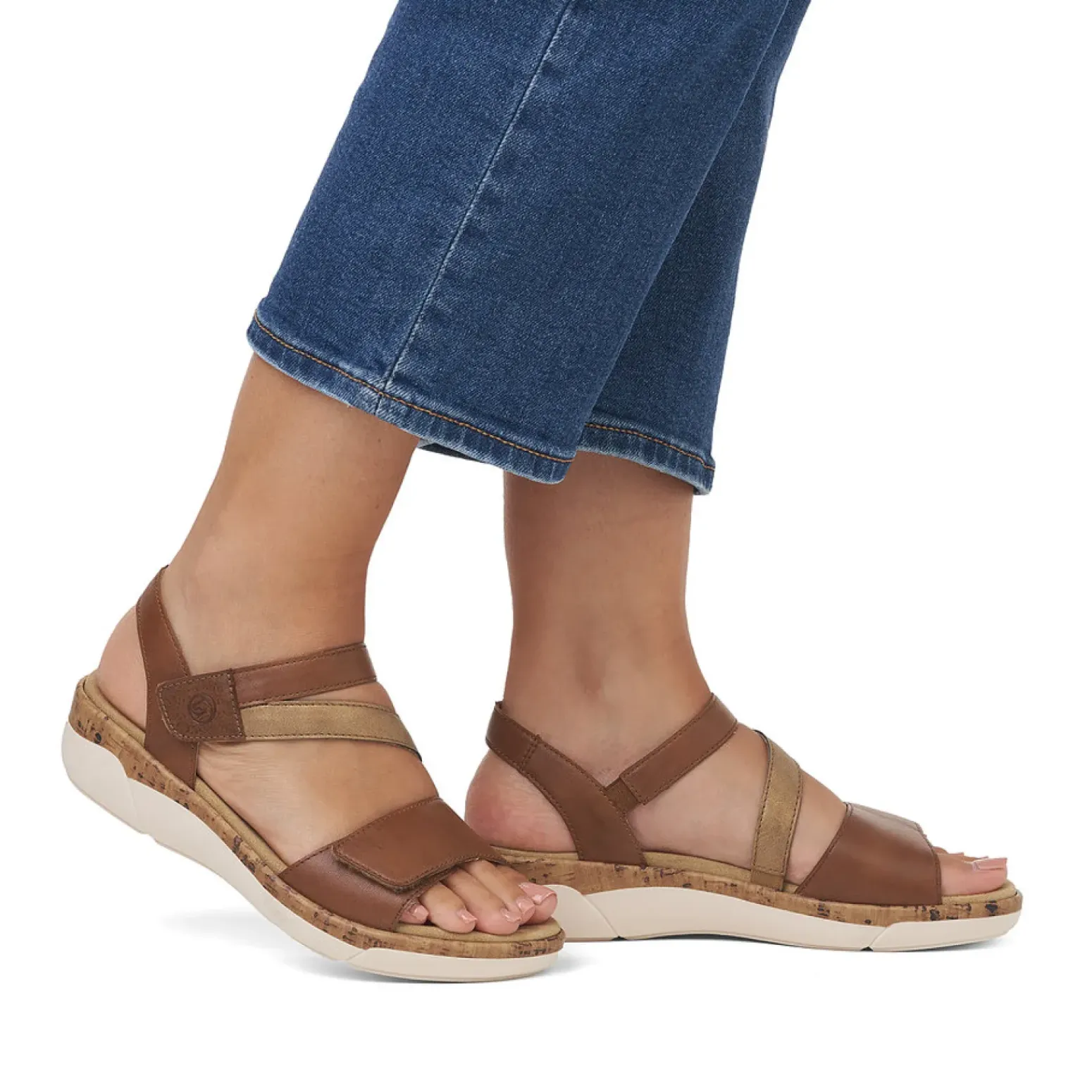 Nu-Pieds Compensés Remonte R6860-24 Muskat Antique