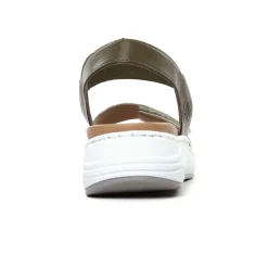 Nu-Pieds Compensés Rieker 64300-54 Off White Forest