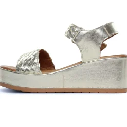 Nu-Pieds Compensés Scarlatine Facing Platine