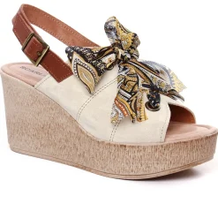 Nu-Pieds Compensés Scarlatine F450 Beige