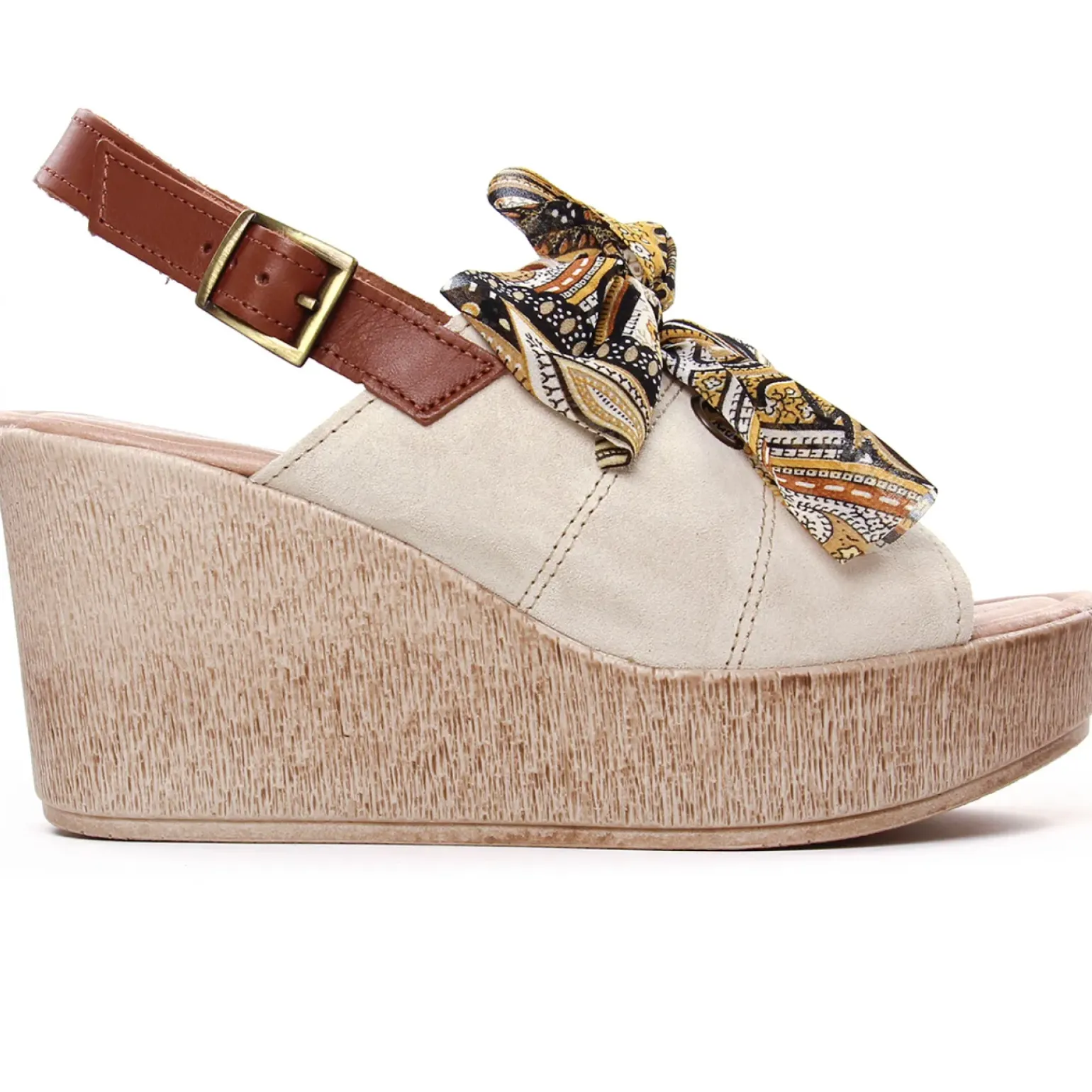 Nu-Pieds Compensés Scarlatine F450 Beige