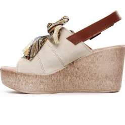 Nu-Pieds Compensés Scarlatine F450 Beige