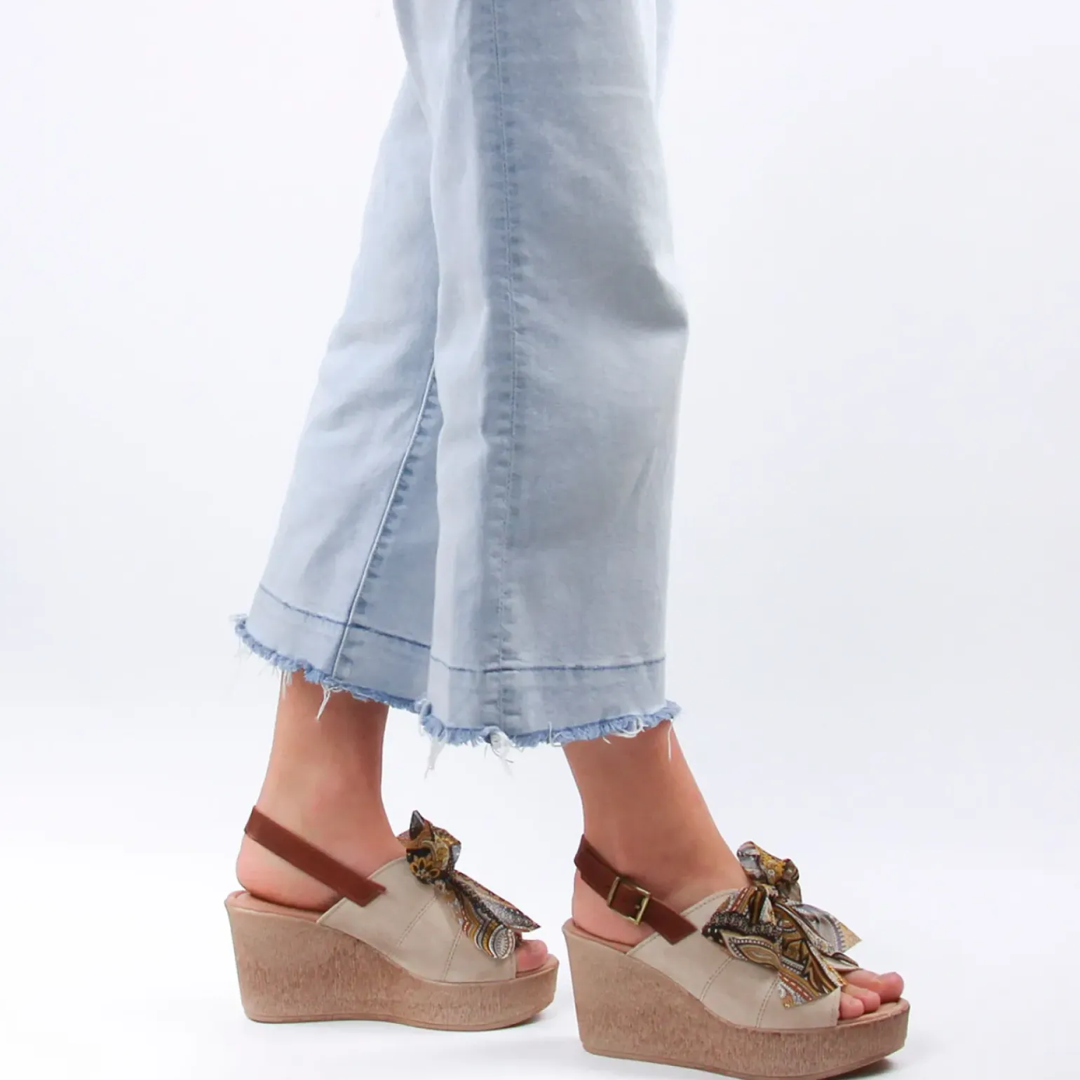 Nu-Pieds Compensés Scarlatine F450 Beige