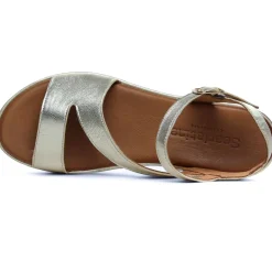 Nu-Pieds Compensés Scarlatine Galy Platine