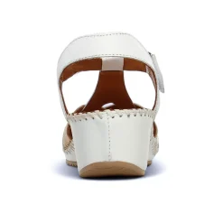 Nu-Pieds Compensés Scarlatine Ikebana Blanc