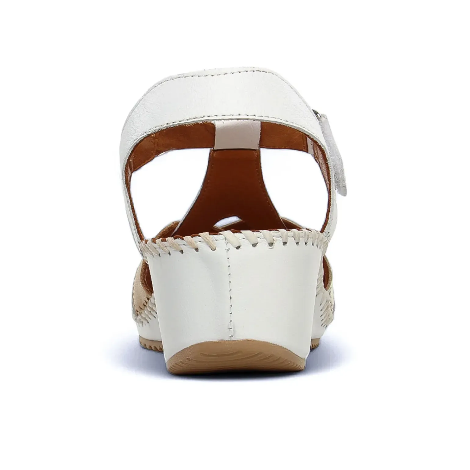 Nu-Pieds Compensés Scarlatine Ikebana Blanc
