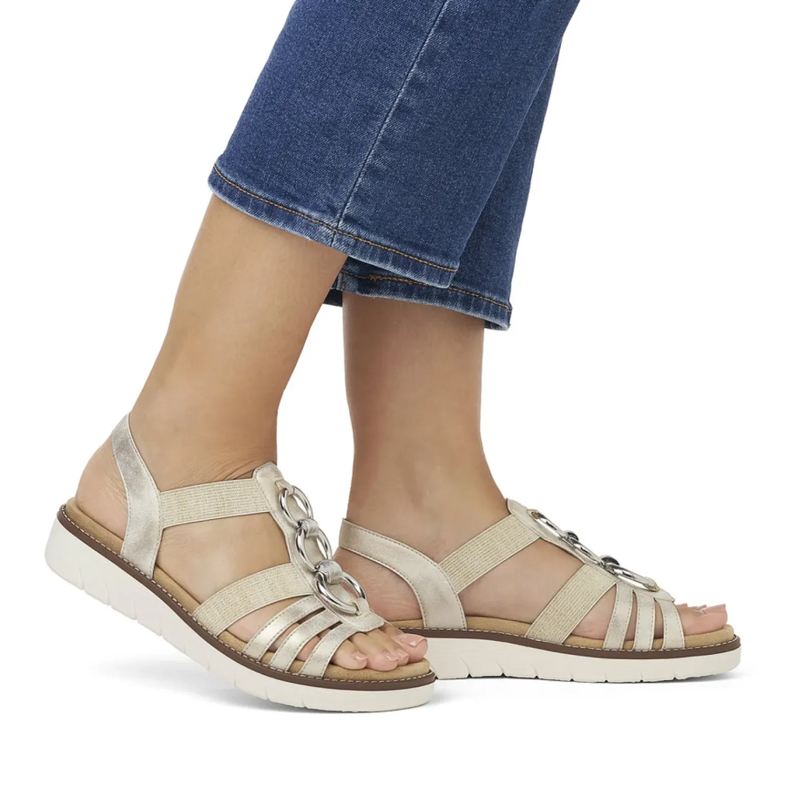 Nu-Pieds Remonte D2073-60 Muschel Beige