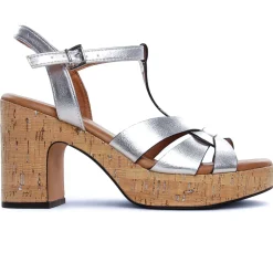 Nu-Pieds Semelle Liège Marco Tozzi 28394 Silver