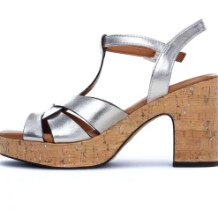 Nu-Pieds Semelle Liège Marco Tozzi 28394 Silver