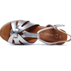 Nu-Pieds Semelle Liège Marco Tozzi 28394 Silver