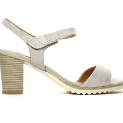 Nu-Pieds Talon Marco Tozzi 28742 Dune Metallic