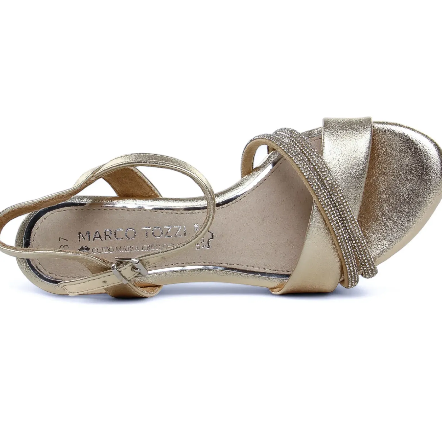 Nu-Pieds Talon Marco Tozzi 88302 Gold