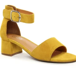 Nu-Pieds Talon Regarde Le Ciel Cathy-08 Yellow