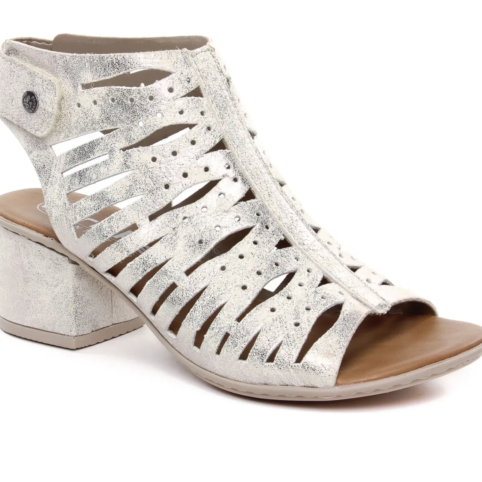 Nu-Pieds Talon Rieker 64676-60 Beige Gold