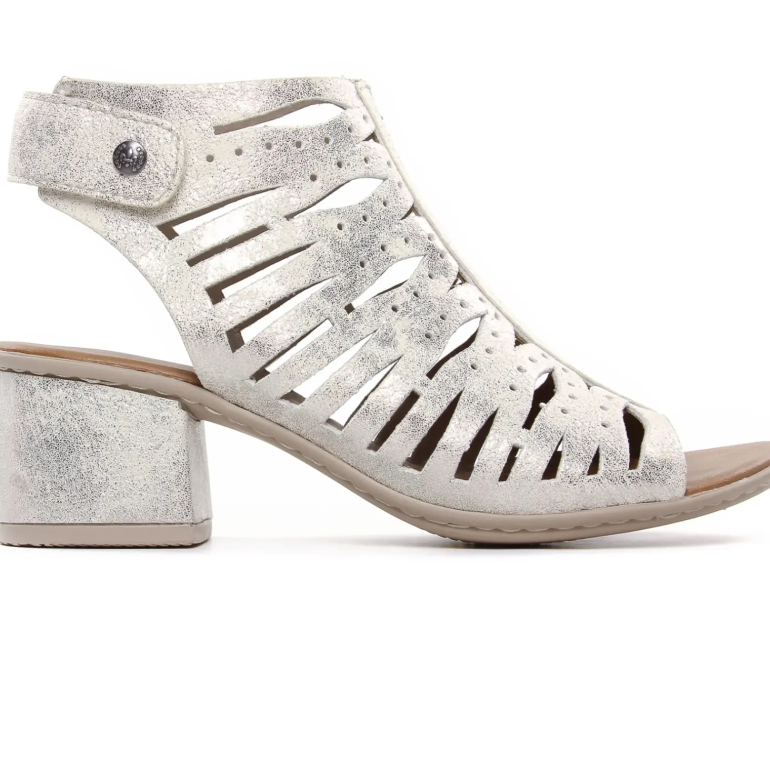Nu-Pieds Talon Rieker 64676-60 Beige Gold