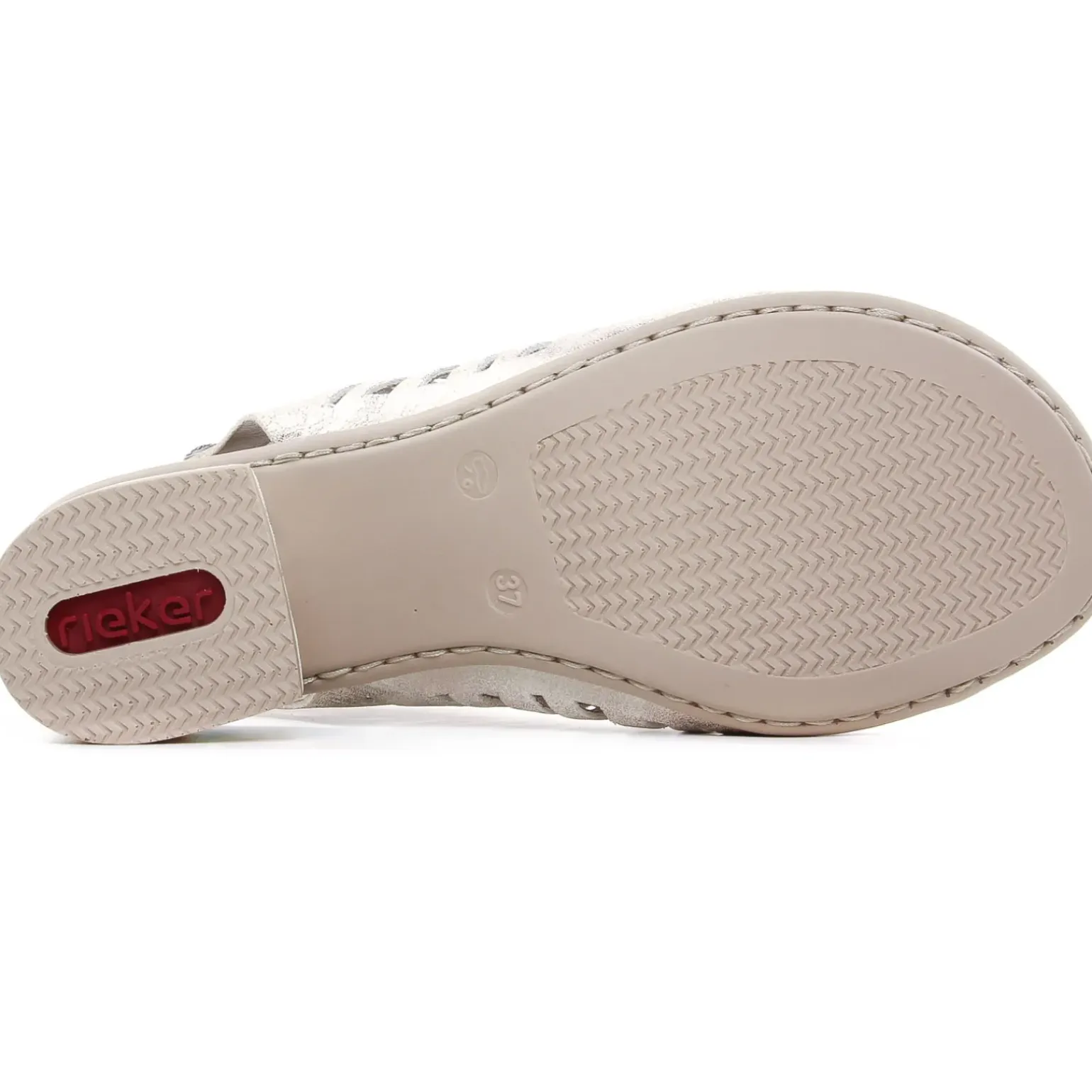 Nu-Pieds Talon Rieker 64676-60 Beige Gold