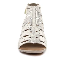 Nu-Pieds Talon Rieker 64676-60 Beige Gold