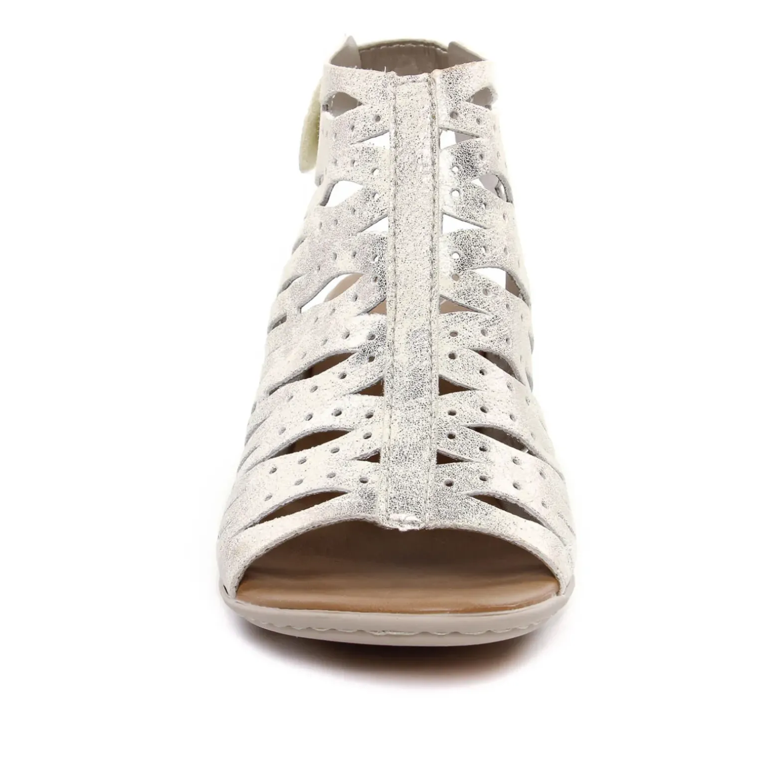 Nu-Pieds Talon Rieker 64676-60 Beige Gold