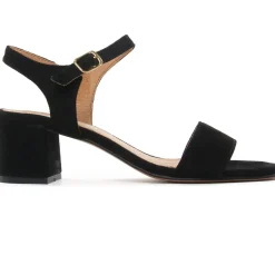 Nu-Pieds Talon Scarlatine Co44021Fb Noir Velour Noir