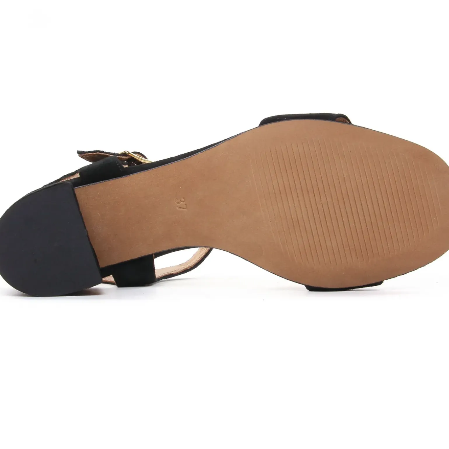 Nu-Pieds Talon Scarlatine Co44021Fb Noir Velour Noir