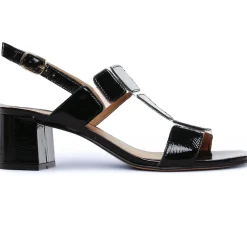 Nu-Pieds Talon Scarlatine Co45663 Noir Crital