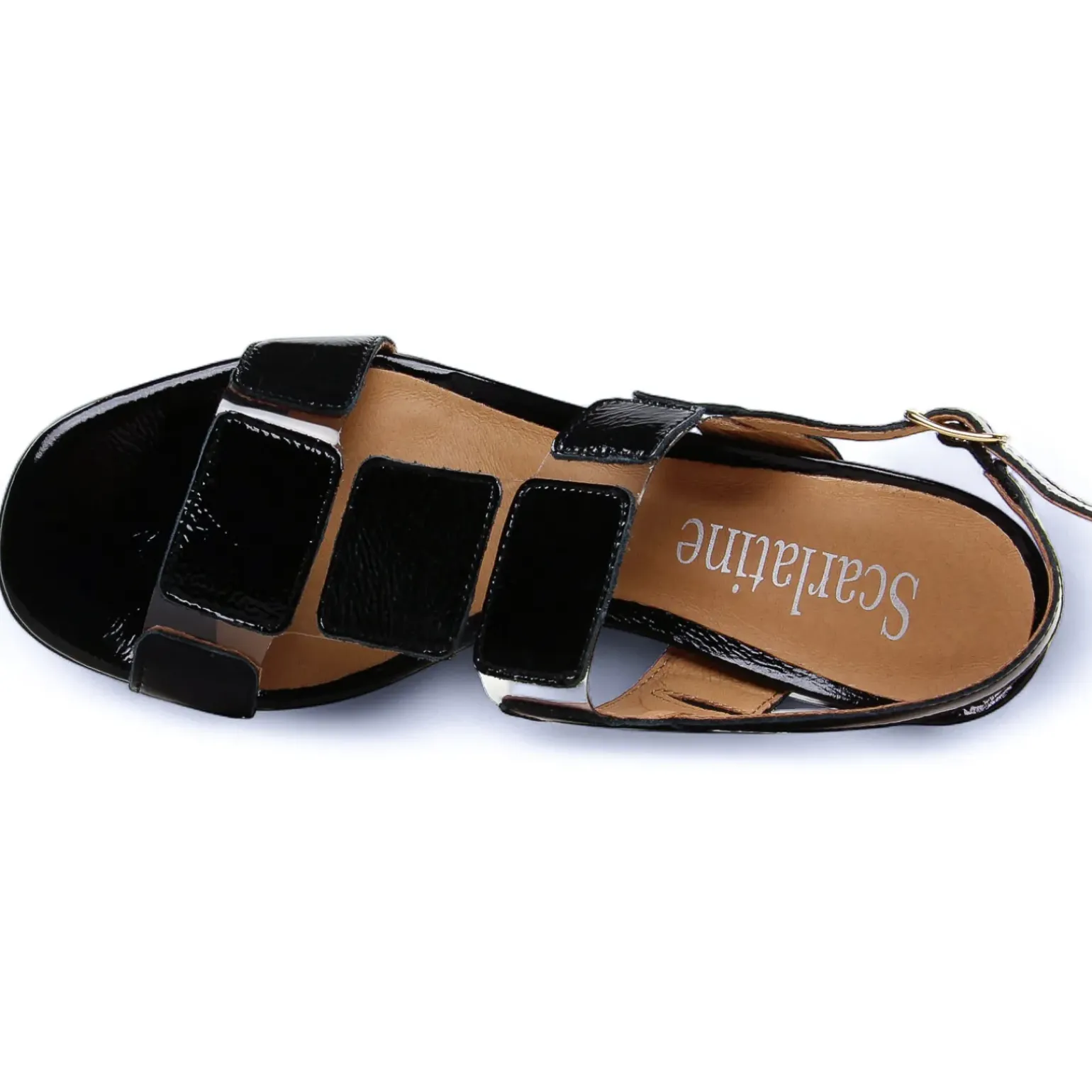 Nu-Pieds Talon Scarlatine Co45663 Noir Crital