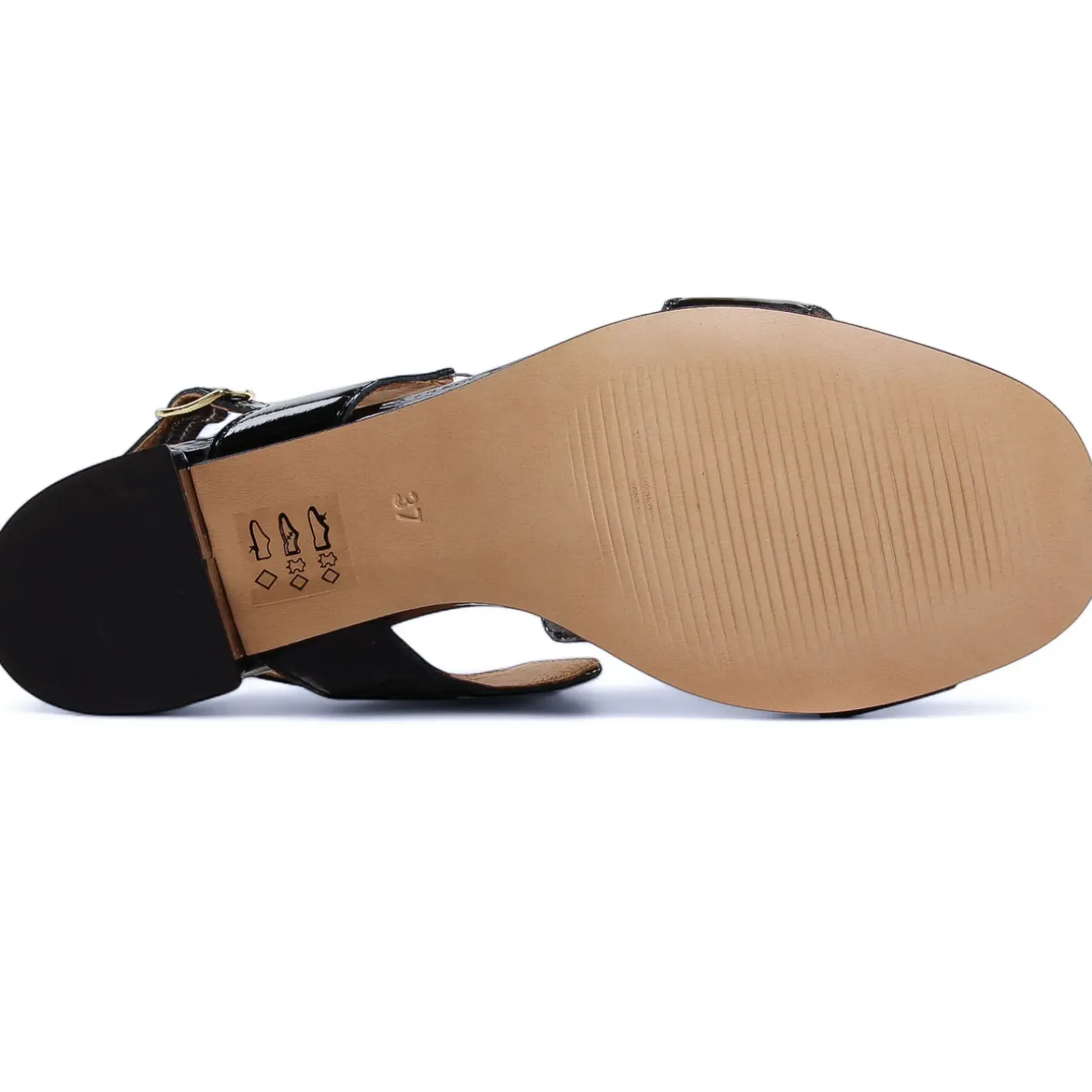 Nu-Pieds Talon Scarlatine Co45663 Noir Crital