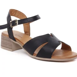 Nu-Pieds Talon Scarlatine Jade Noir