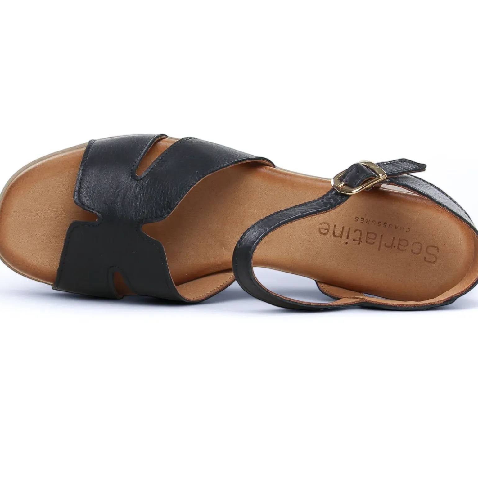 Nu-Pieds Talon Scarlatine Jade Noir