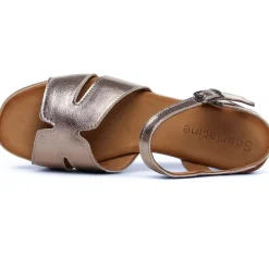 Nu-Pieds Talon Scarlatine Jade Pewter