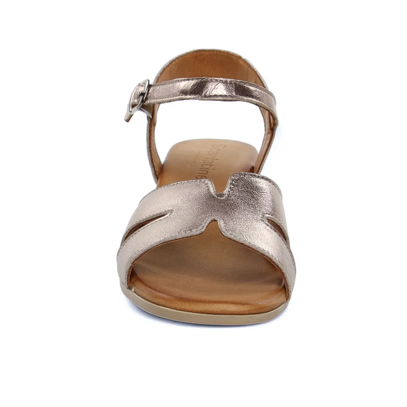 Nu-Pieds Talon Scarlatine Jade Pewter
