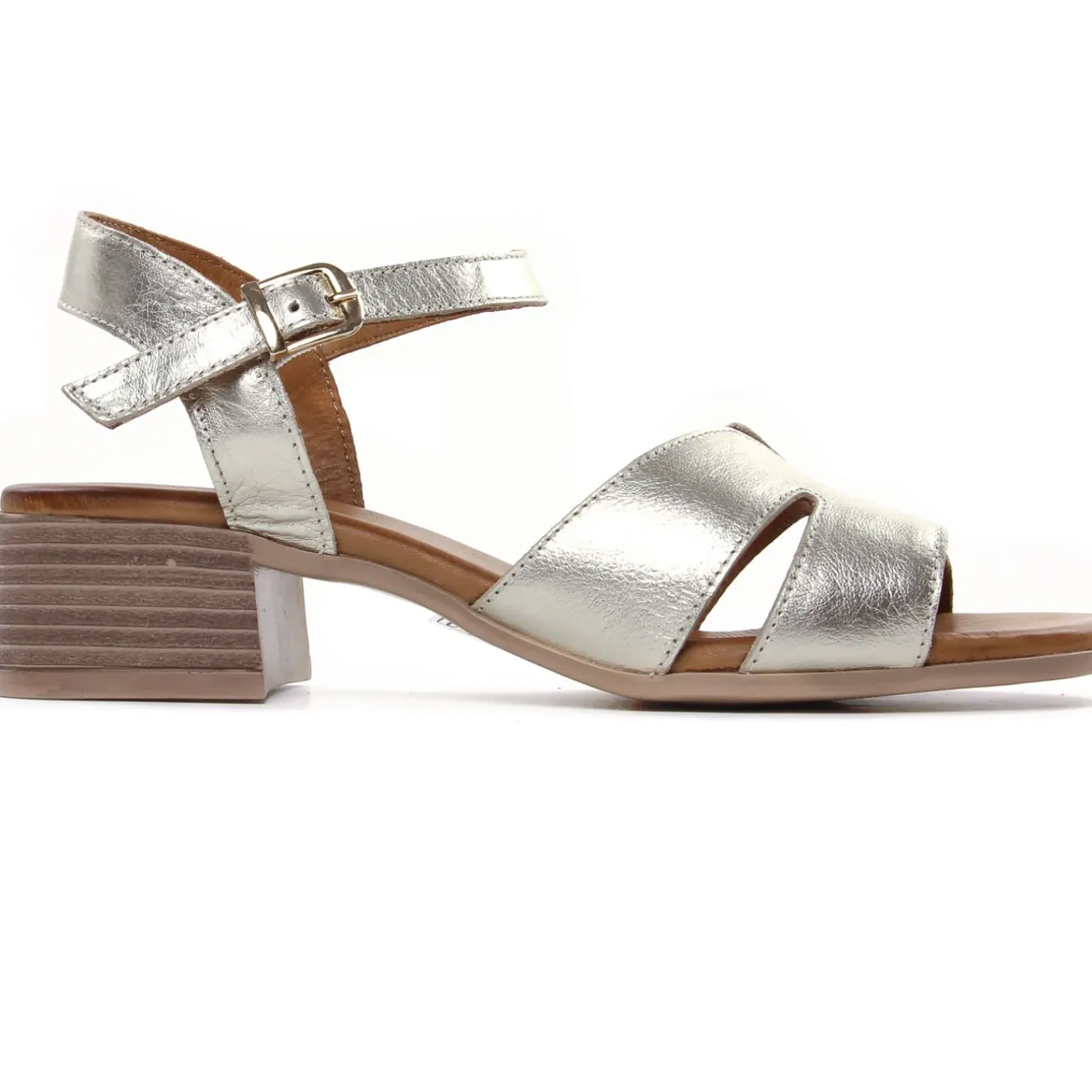 Nu-Pieds Talon Scarlatine Jade Platine