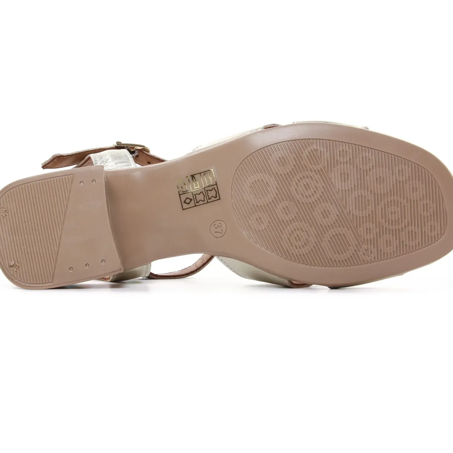 Nu-Pieds Talon Scarlatine Jade Platine