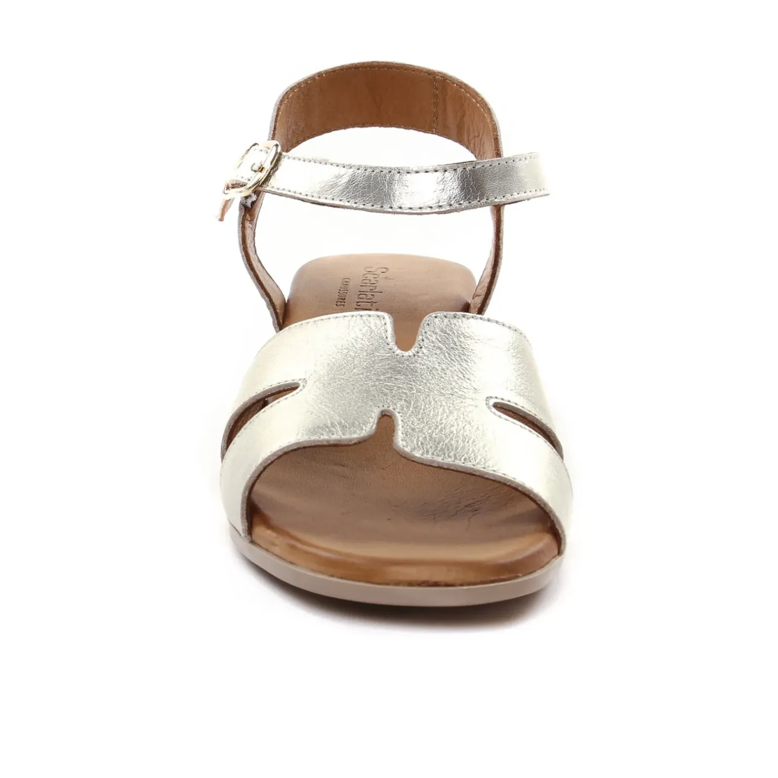Nu-Pieds Talon Scarlatine Jade Platine