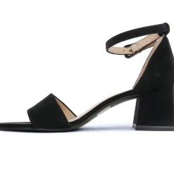 Nu-Pieds Talons Hauts Caprice 28302 Black Suede