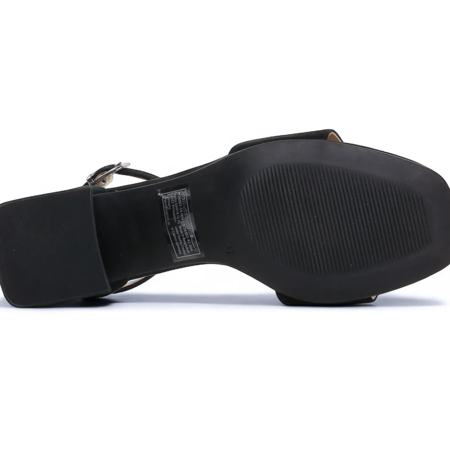 Nu-Pieds Talons Hauts Caprice 28302 Black Suede