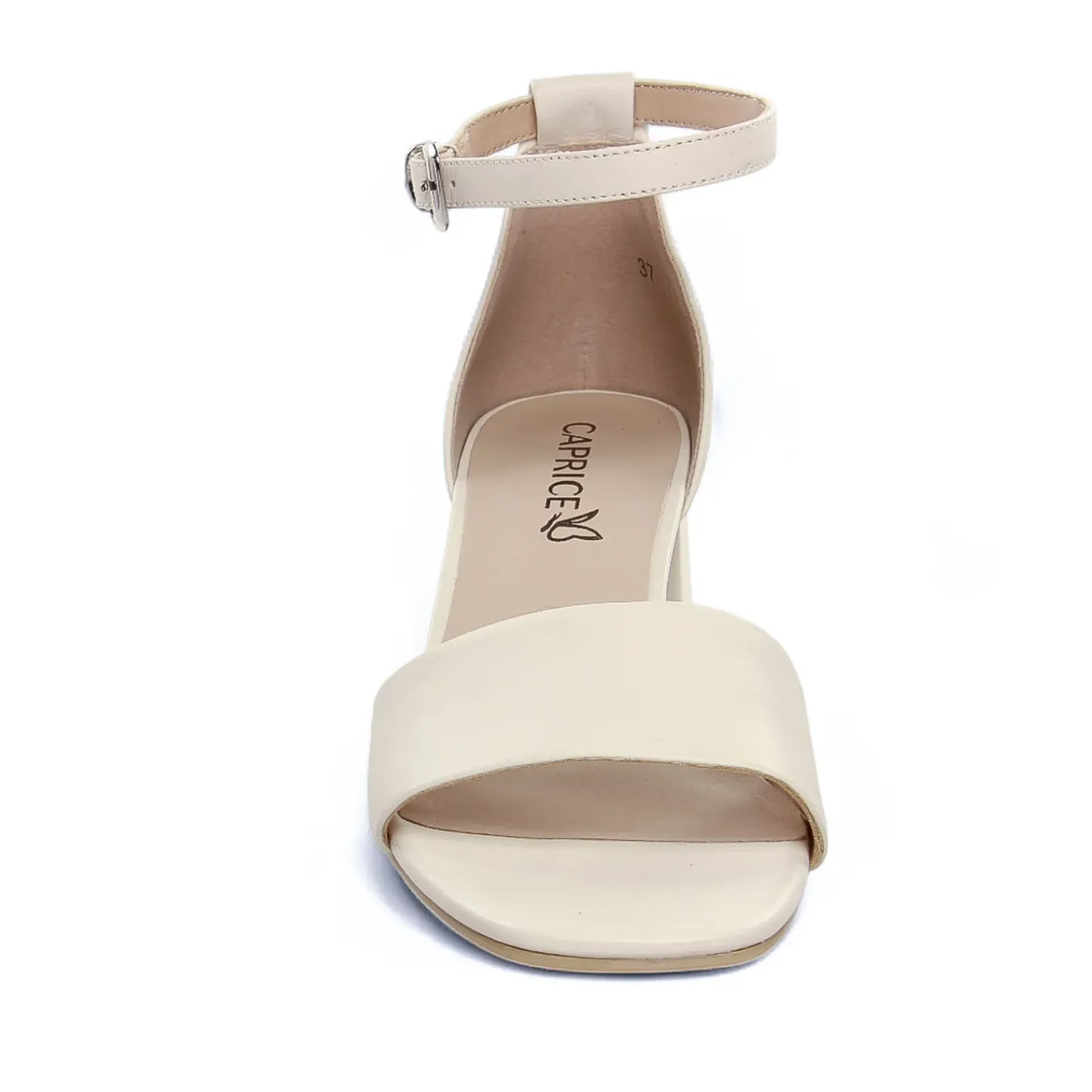 Nu-Pieds Talons Hauts Caprice 28302 Offwhite Nappa