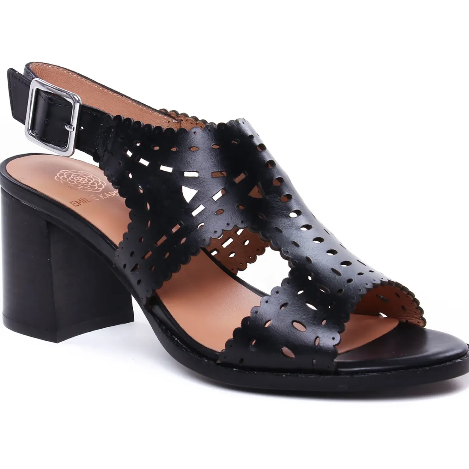Nu-Pieds Talons Hauts Emilie Karston Lisa Noir