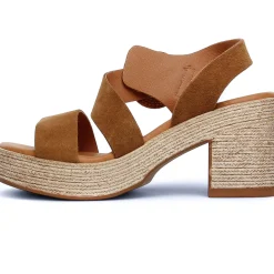 Nu-Pieds Talons Hauts Eva Frutos 4698 Muscade