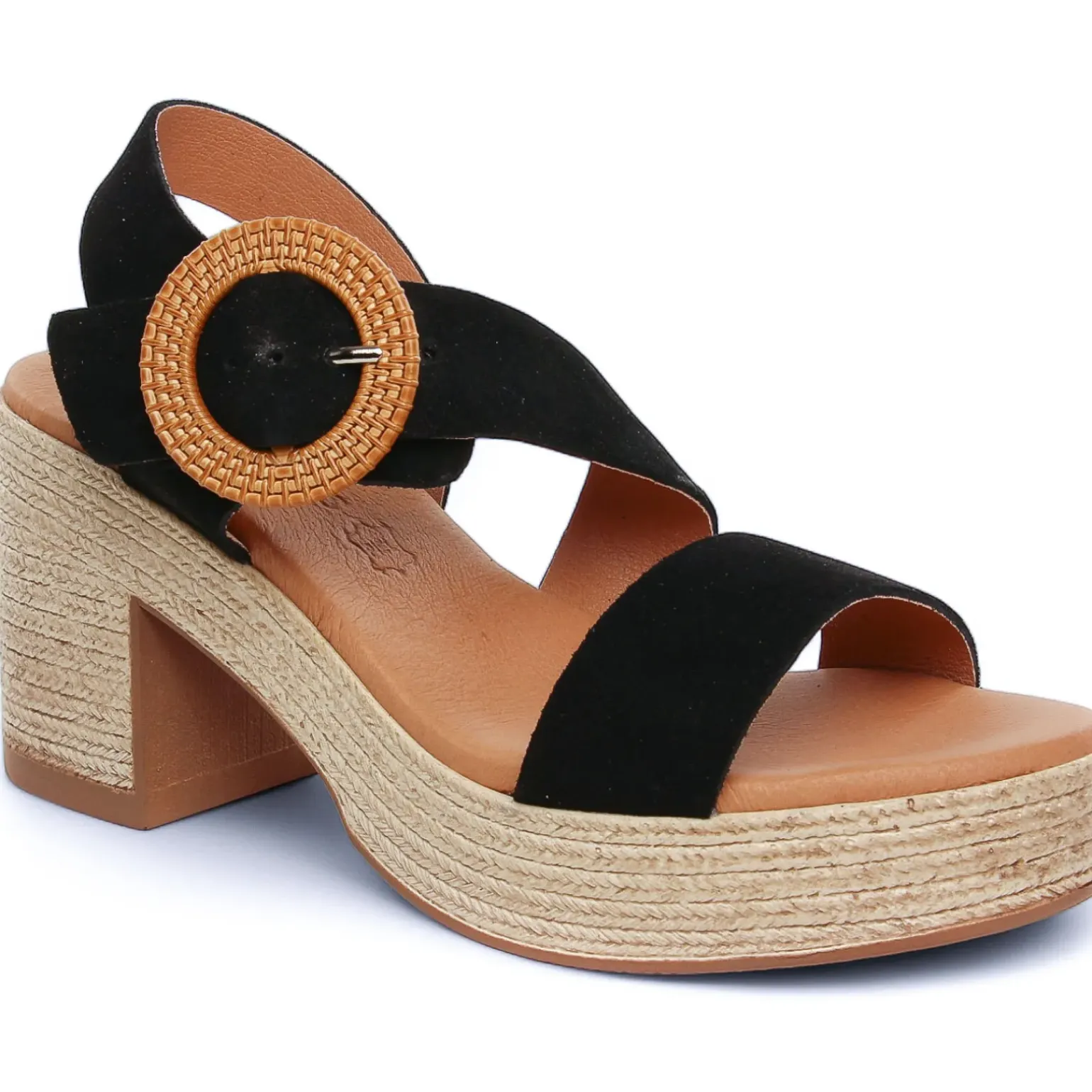 Nu-Pieds Talons Hauts Eva Frutos 4698 Negro