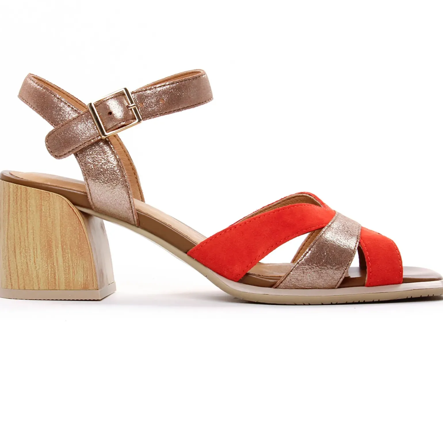Nu-Pieds Talons Hauts Fugitive Glasco Orange