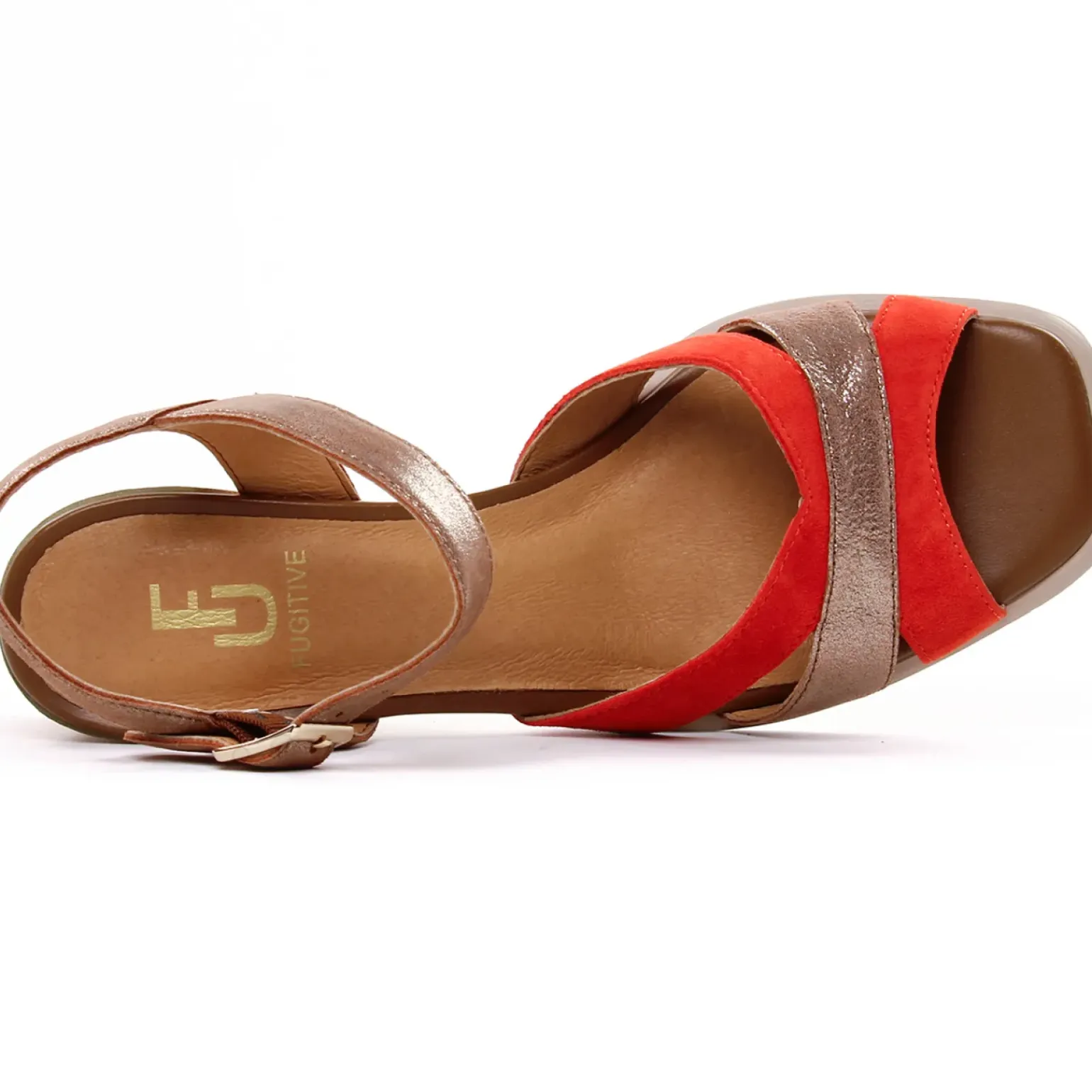 Nu-Pieds Talons Hauts Fugitive Glasco Orange